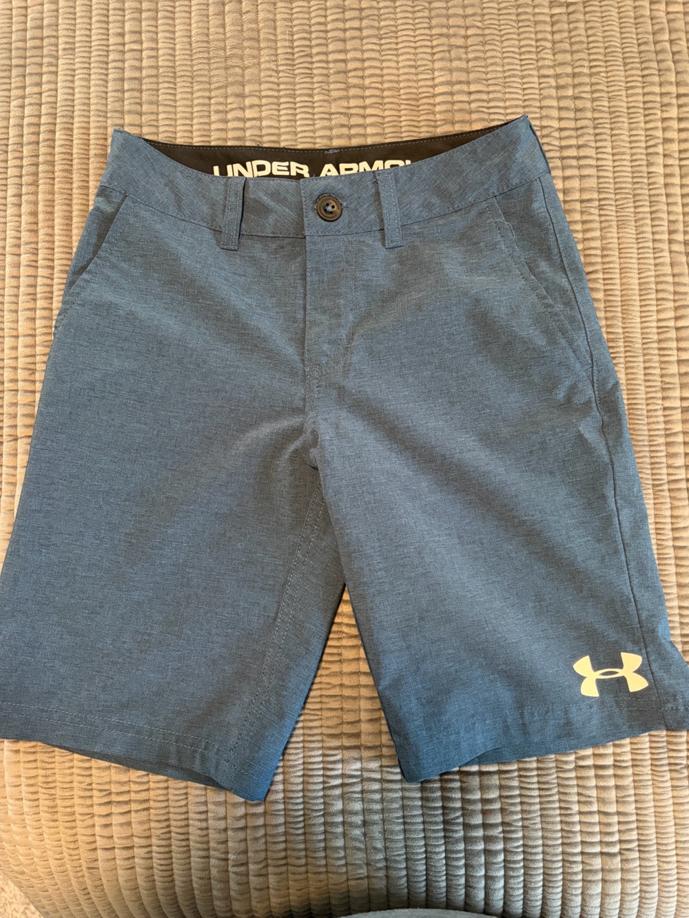 Under Armour Boys' Heather Navy Athletic/Golf Shorts